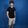 Polo manches courtes en Fil Lumière - Babar 6810 noir - 01 Noir