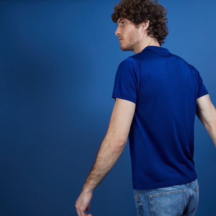 Camisa polo de manga curta em Fil Lumière - Babar