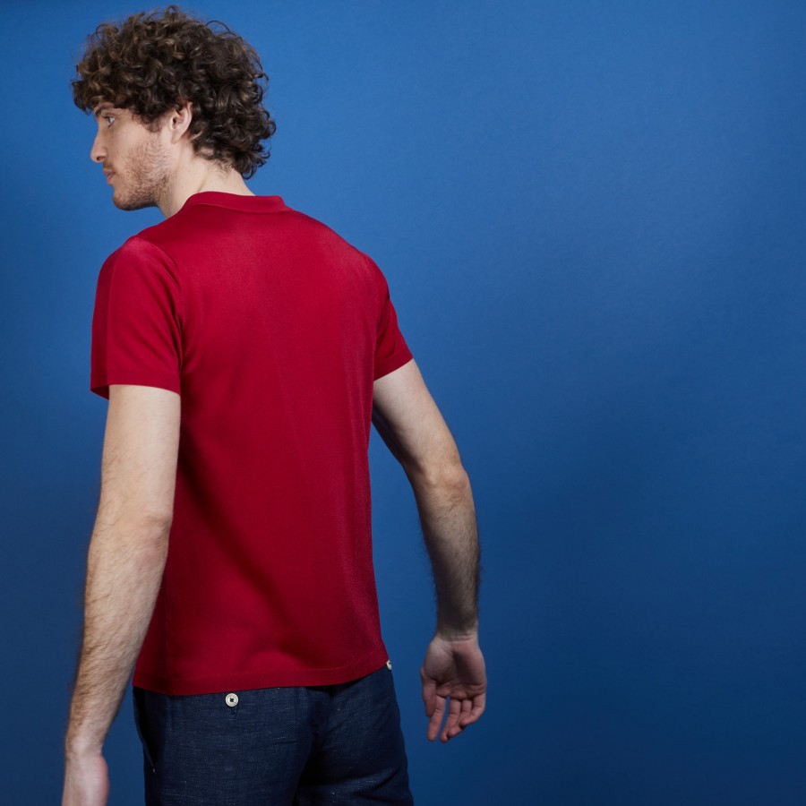Short sleeve polo shirt in Fil Lumière - Babar