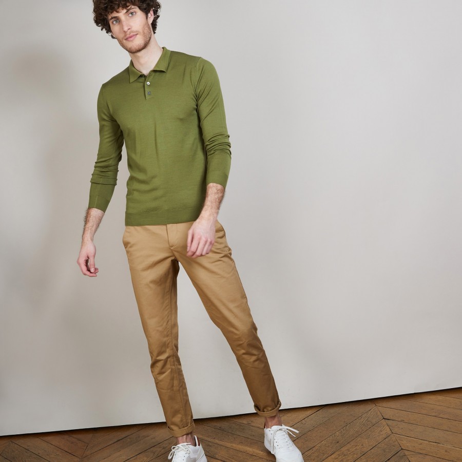 Merino wool polo neck sweater - Eni