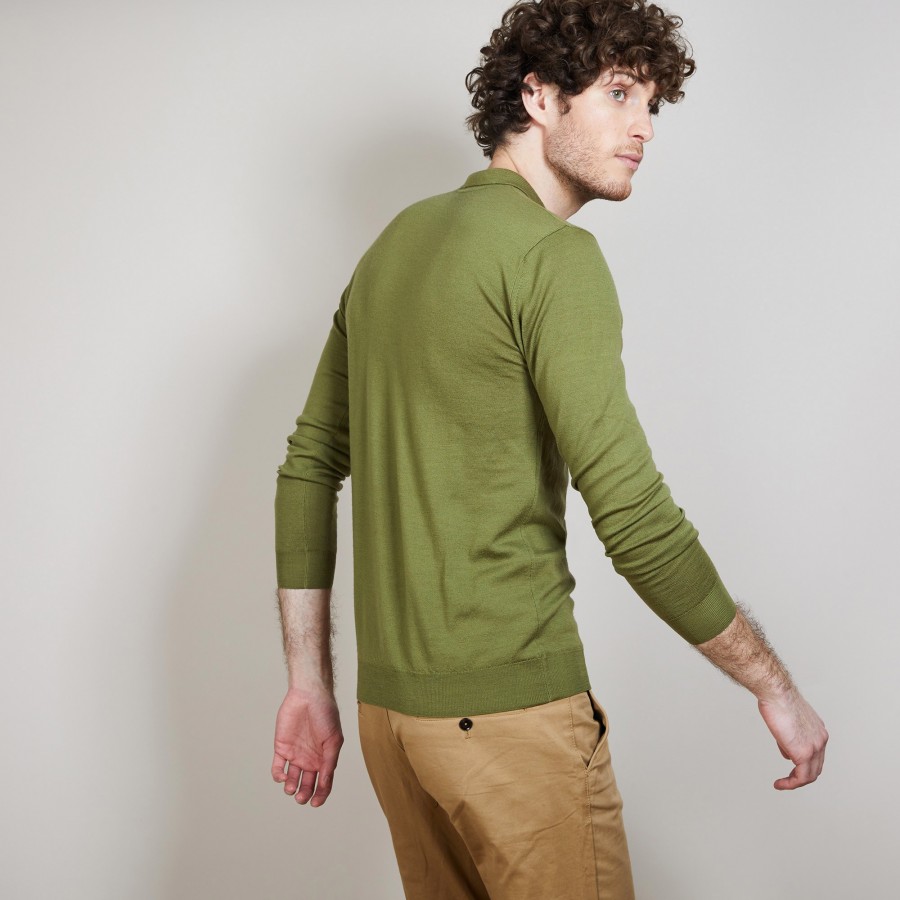 Merino wool polo neck sweater - Eni
