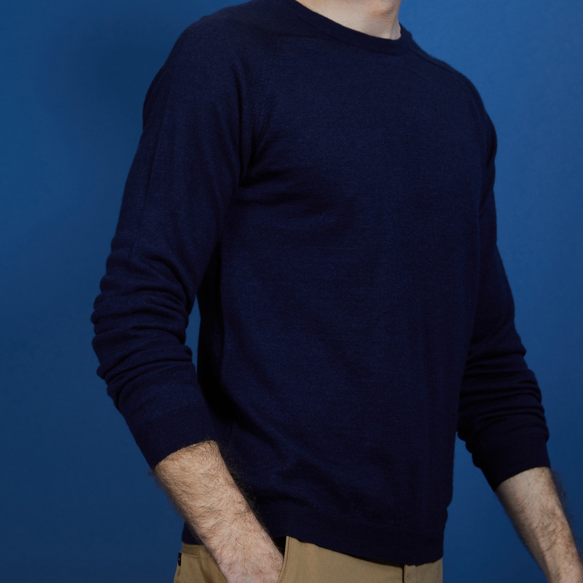 Pull col rond en cachemire et lin - Bandit