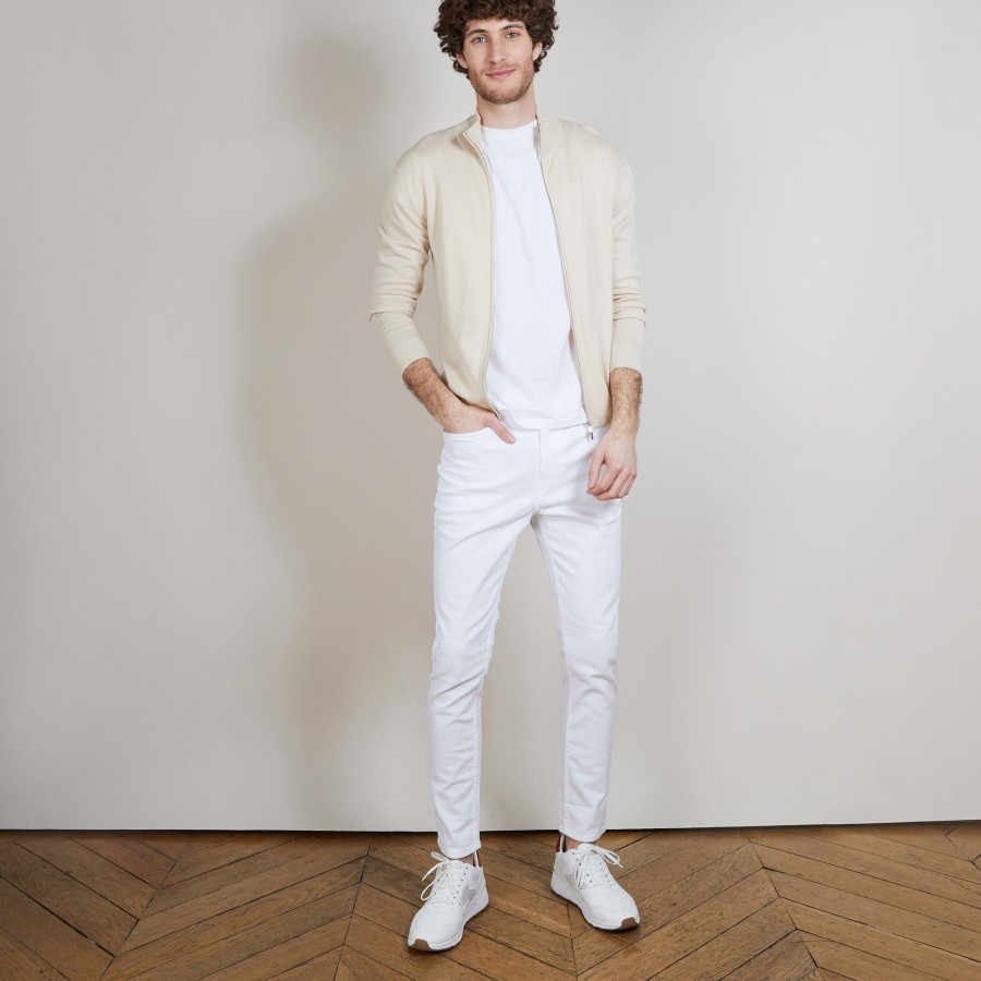 Men's zip-up merino wool cardigan - Estian