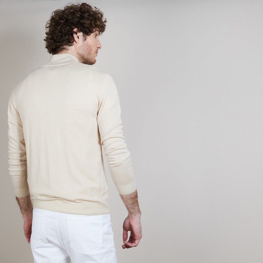 Men's zip-up merino wool cardigan - Estian