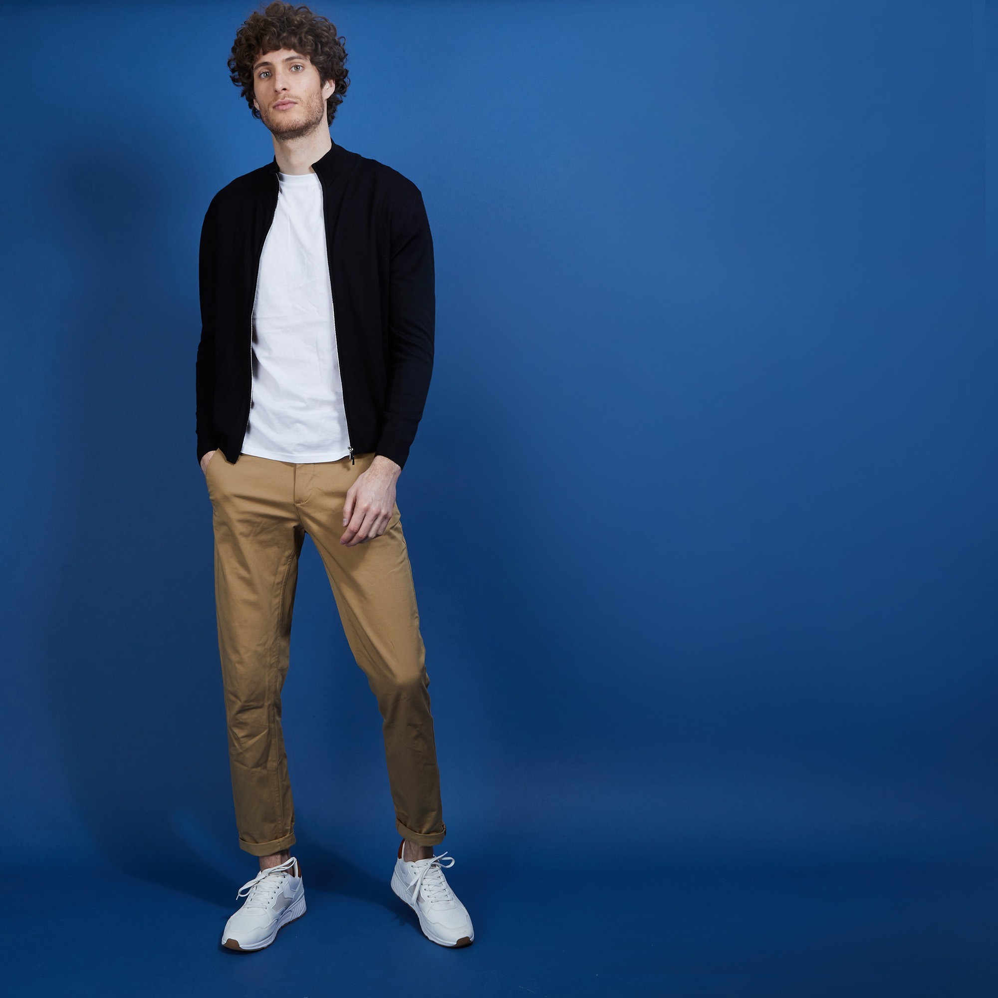 Gilet zippé en 100% laine mérinos - Bastian