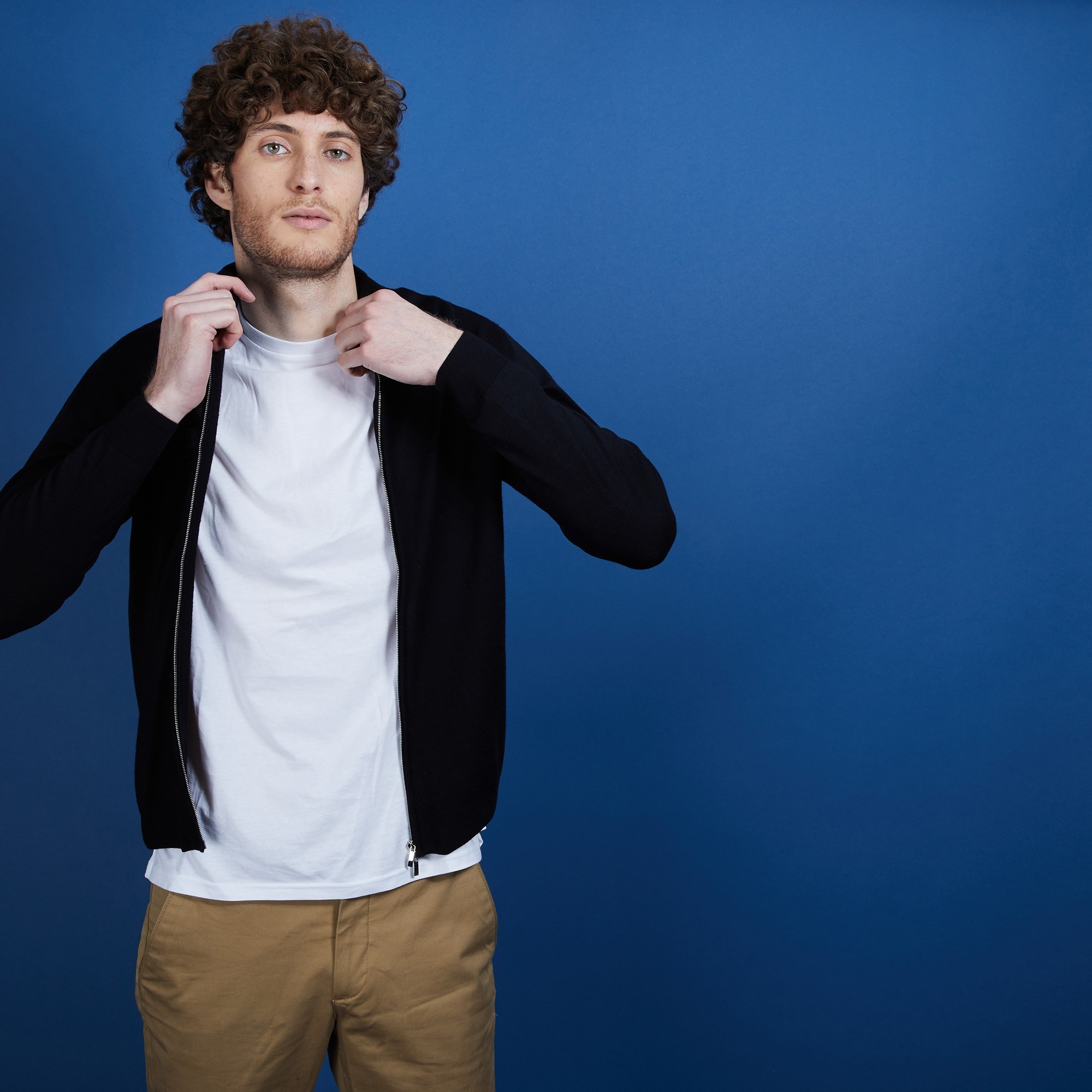 Gilet zippé en 100% laine mérinos - Bastian