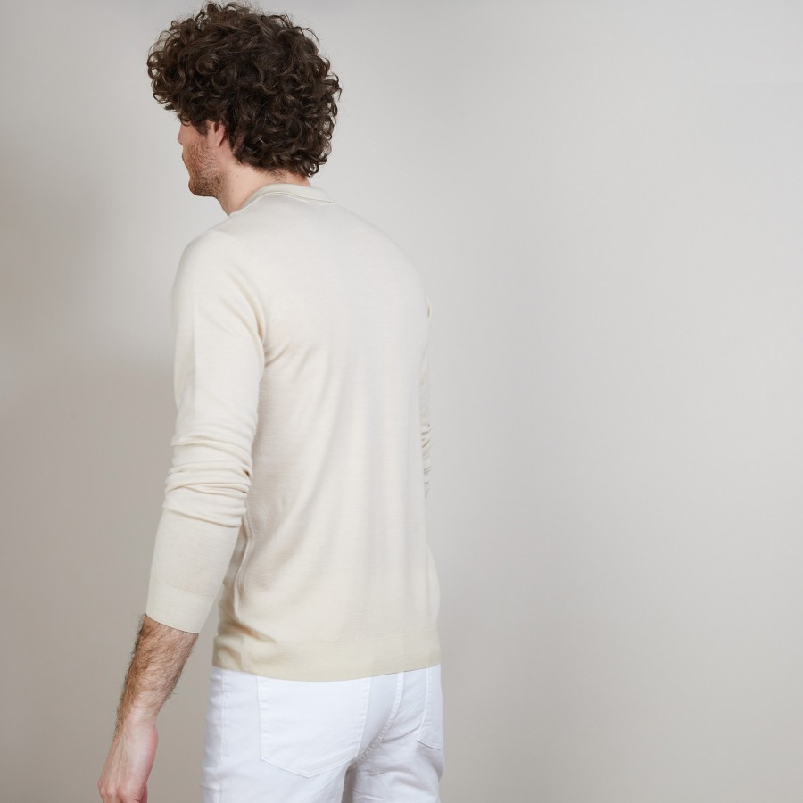 Merino wool polo neck sweater - Eni