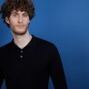 Pull col polo en 100% laine mérinos - Beni 6810 noir - 01 Noir