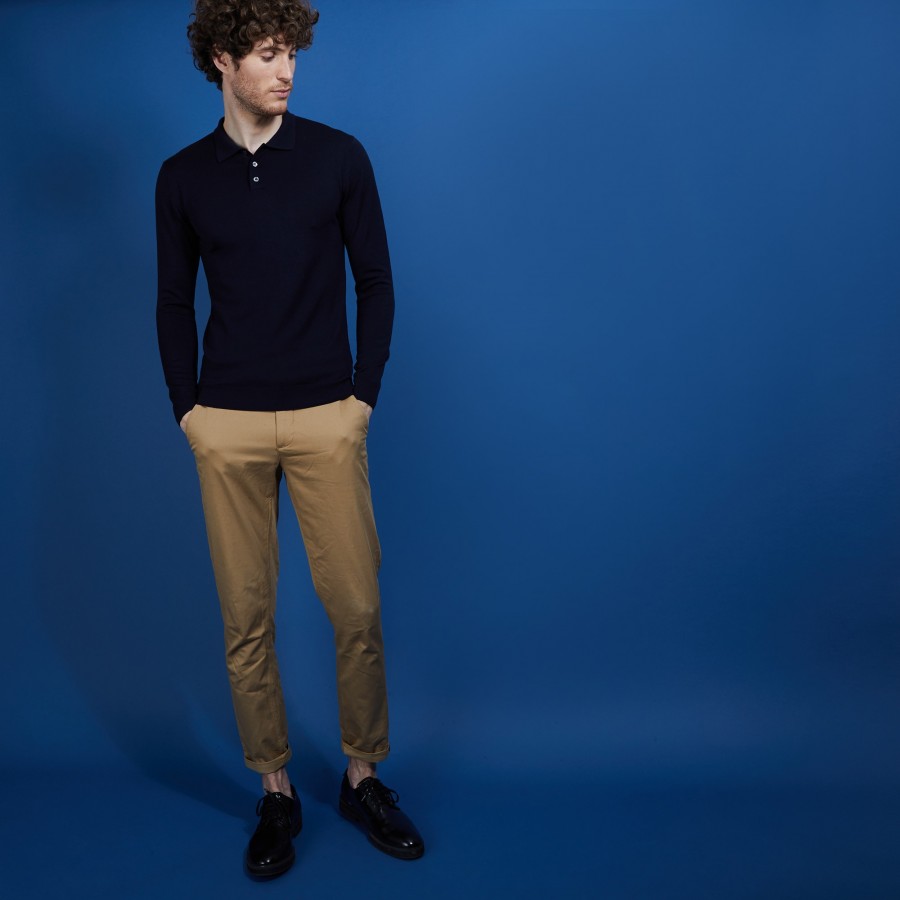 Merino wool polo neck sweater - Eni