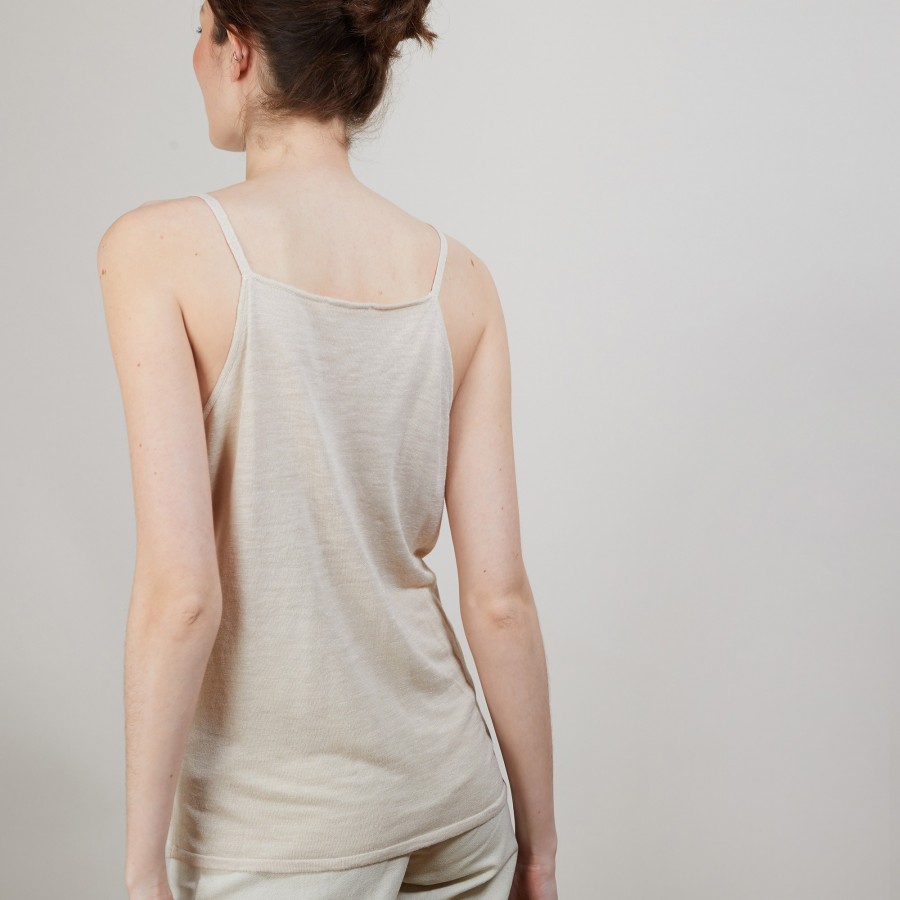 Flamed linen tank top - Bajah
