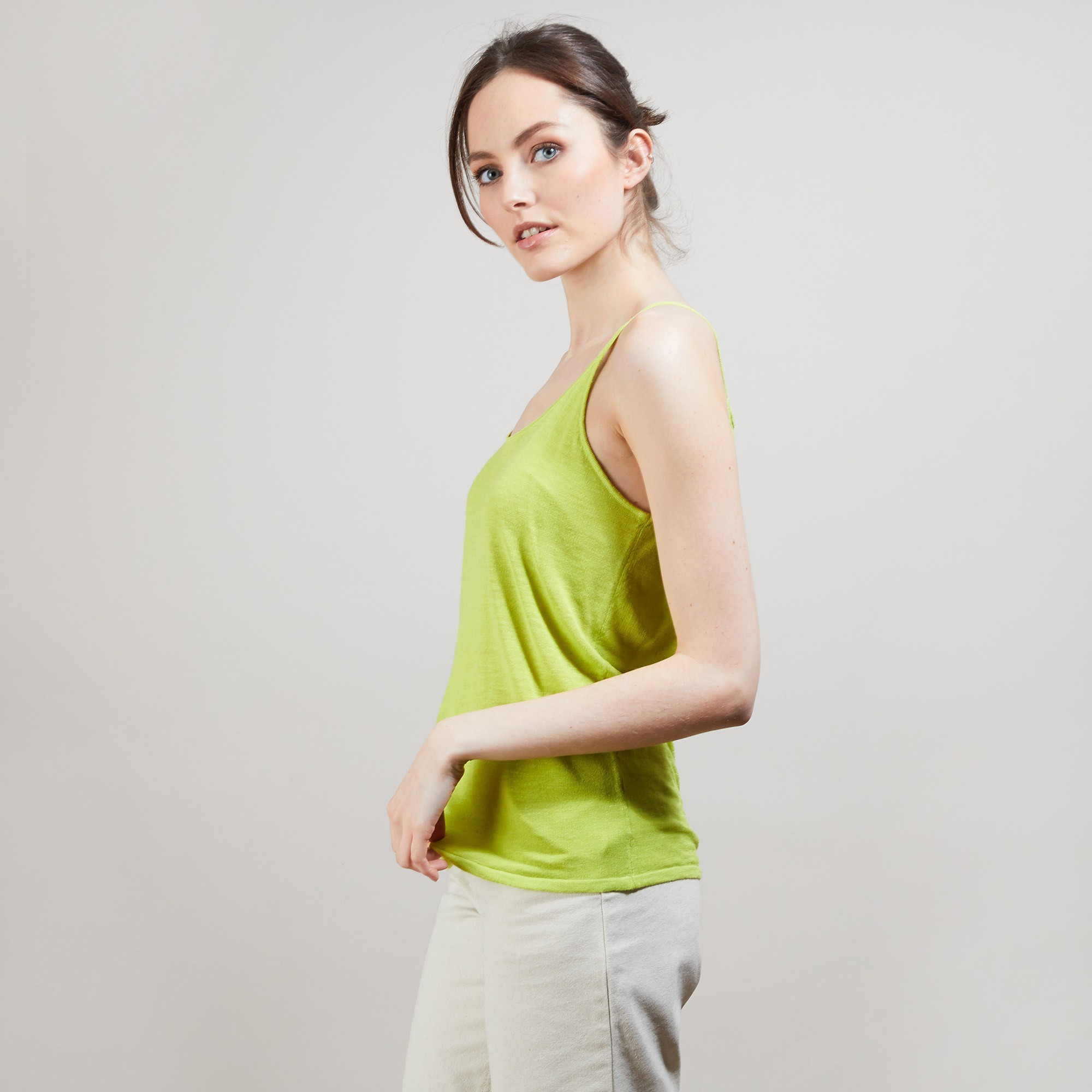 Débardeur à fines bretelles - Bajah 6852 pollen - 90 Vert anis