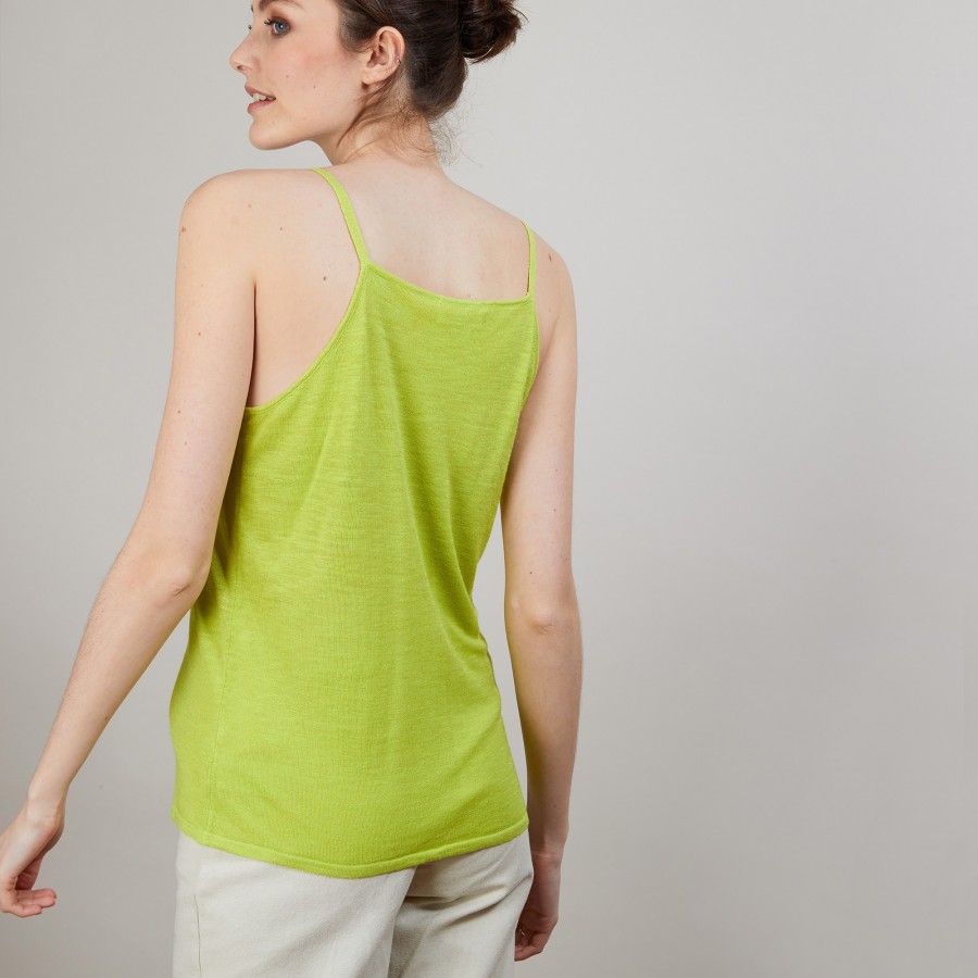 Flamed linen tank top - Bajah