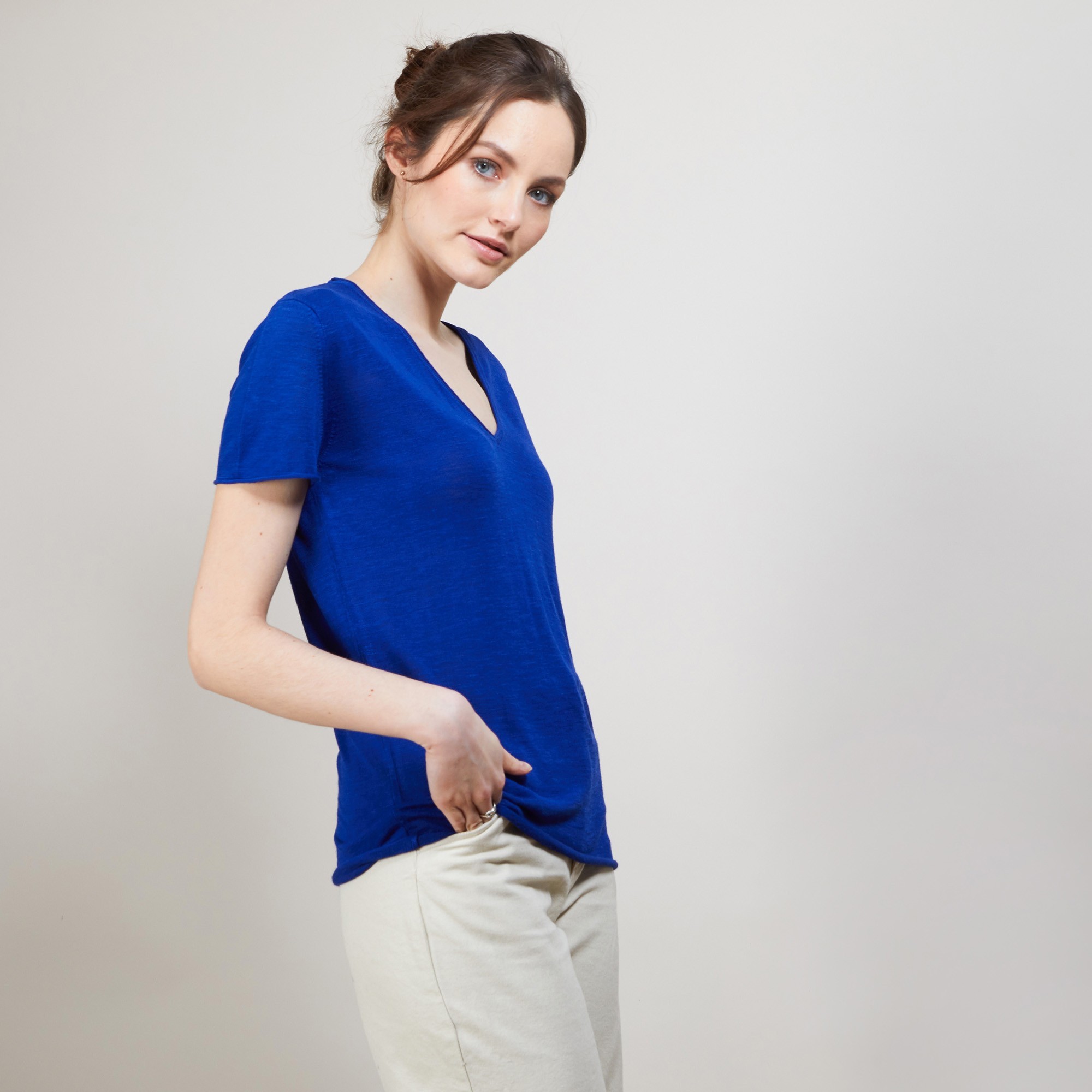 BALKAN  T SHIRT LIN FLAMME