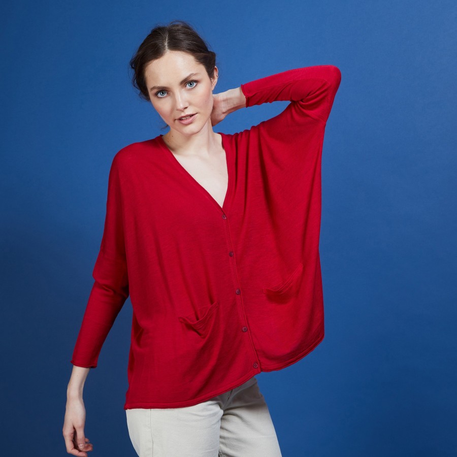 Long linen cardigan - Ballon