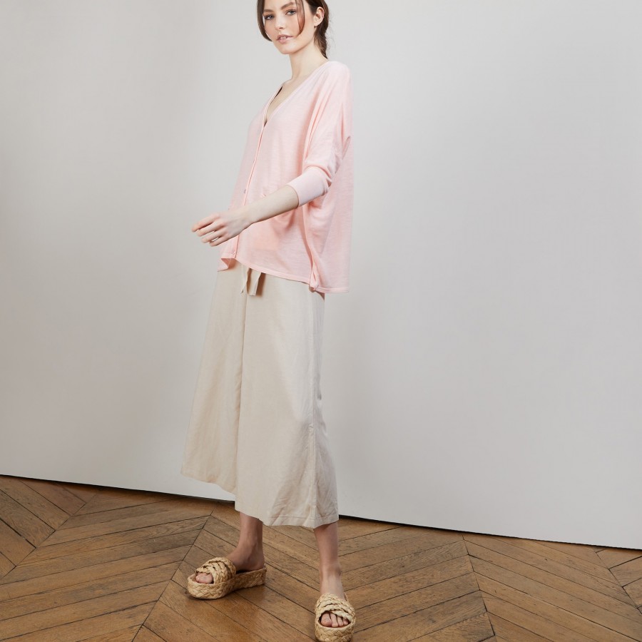 Long linen cardigan - Ballon