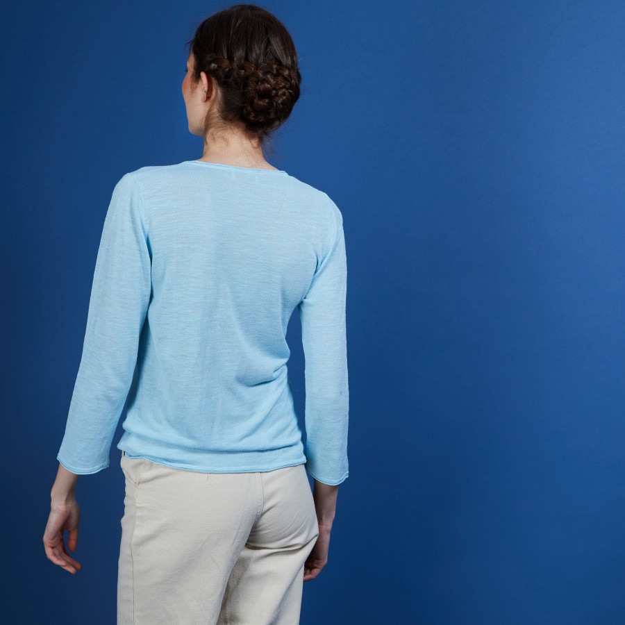 Flamed linen cardigan - Bao