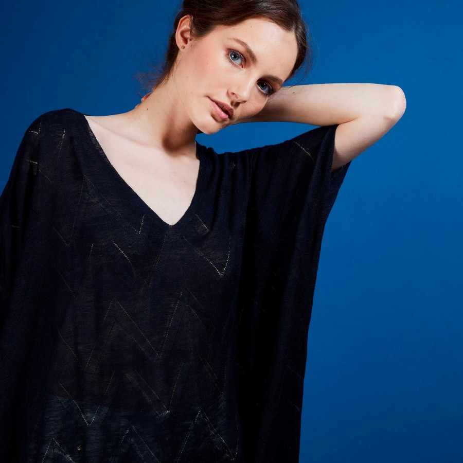 Long flamed linen tunic - Carl