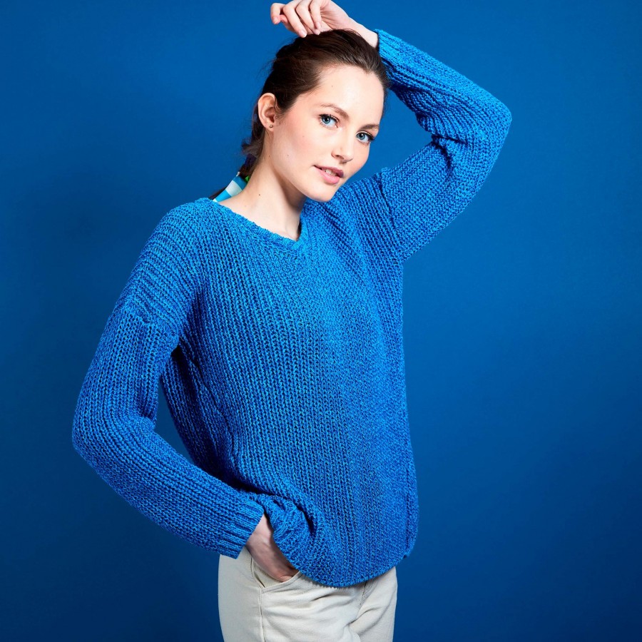 Ribbed knit V-neck sweater - Bulle