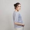 T-shirt en lin manches coudes - Bonbon 6811 gris clair - 11 Gris clair