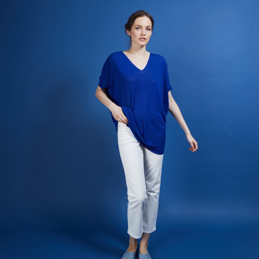 Long flamed linen T-shirt - Bil