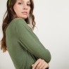 Pull col tunisien en Bambou Cachemire