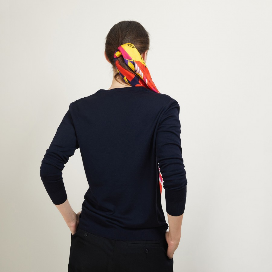 Suéter de lã merino com decote em V - Boule