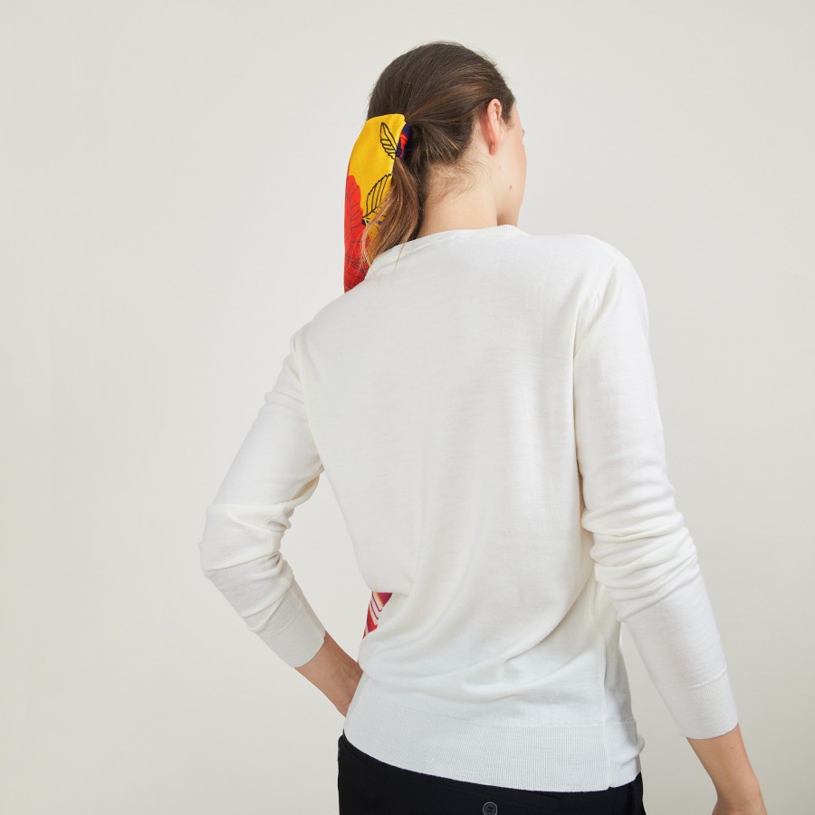 Suéter de lã merino com decote em V - Boule