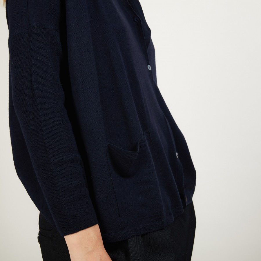 Oversized wool cardigan - Bonte