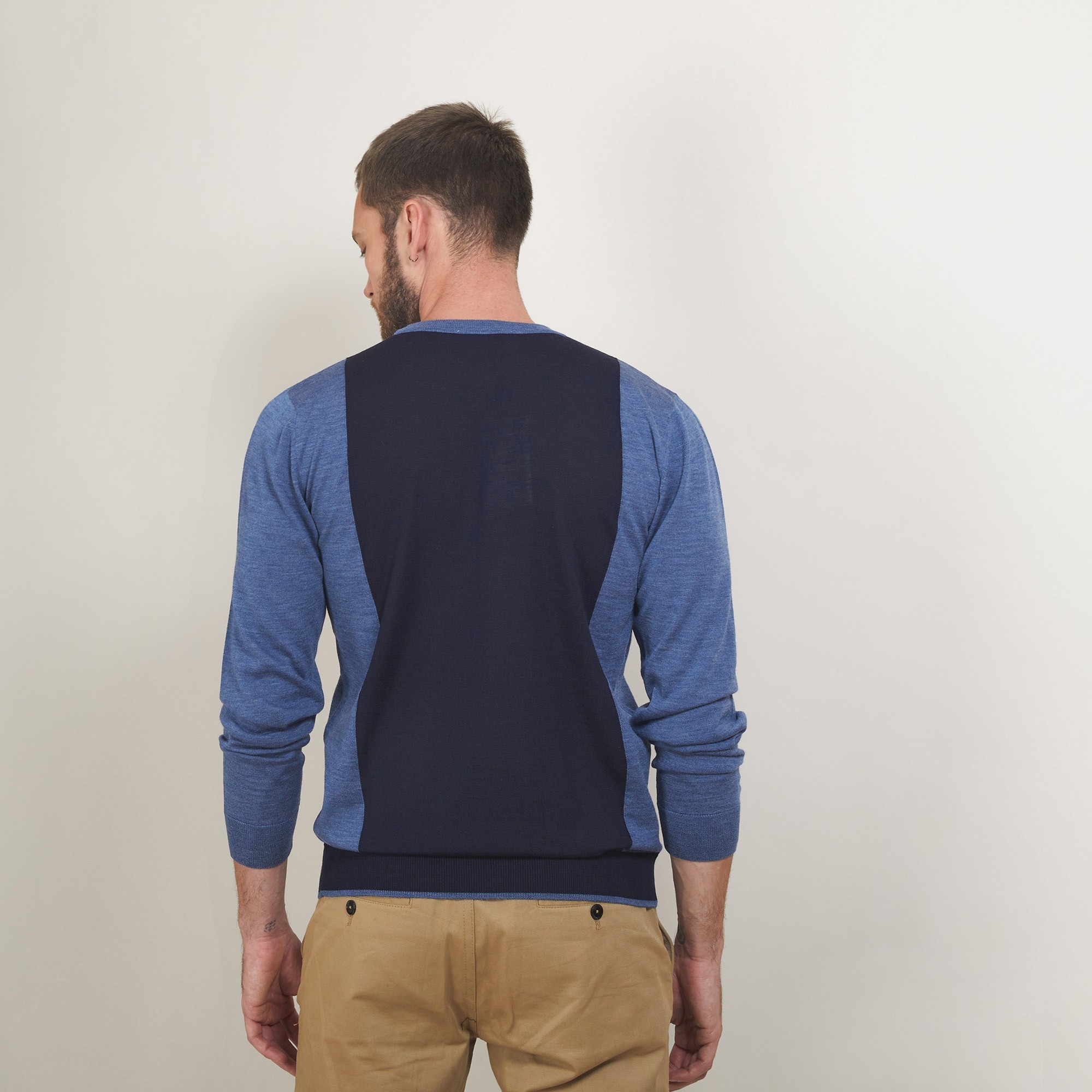 Two-tone wool sweater - Lasso