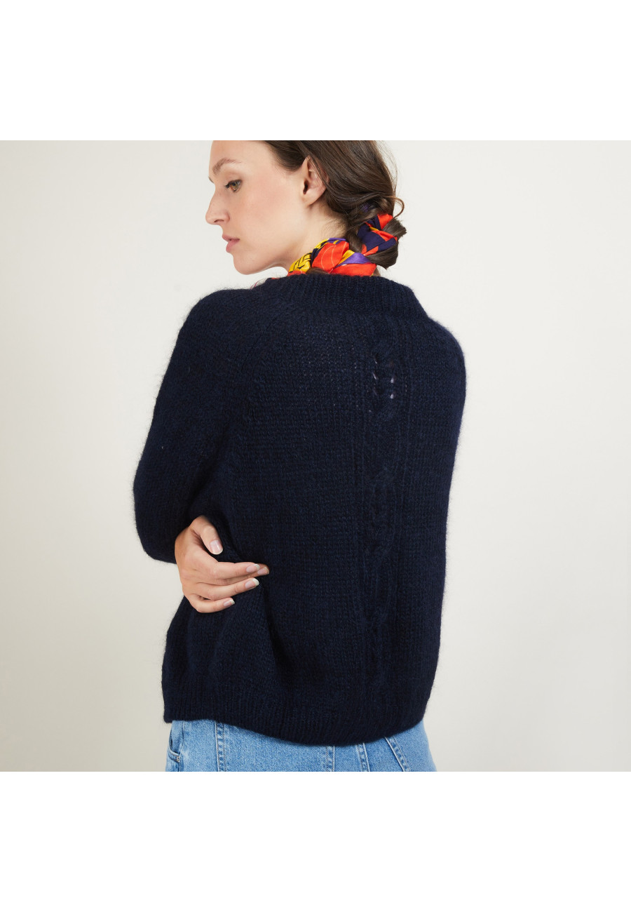Mohair cardigan with pockets - Gilie