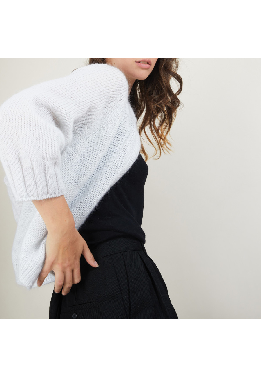 Colete de mohair com bolsos - Gilie