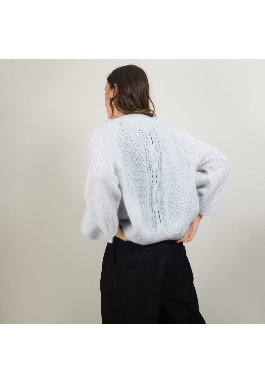 Colete de mohair com bolsos - Gilie