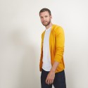 Gilet boutonné en laine - Brad 7060 safran - 89 Moutarde
