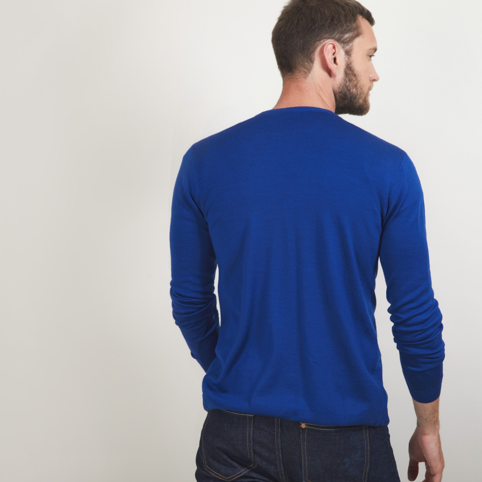 Gilet boutonné en laine - Brad 7042 fregate - 48 Bleu roi