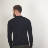 Pull col polo en laine - Beni 7010 noir - 01 Noir