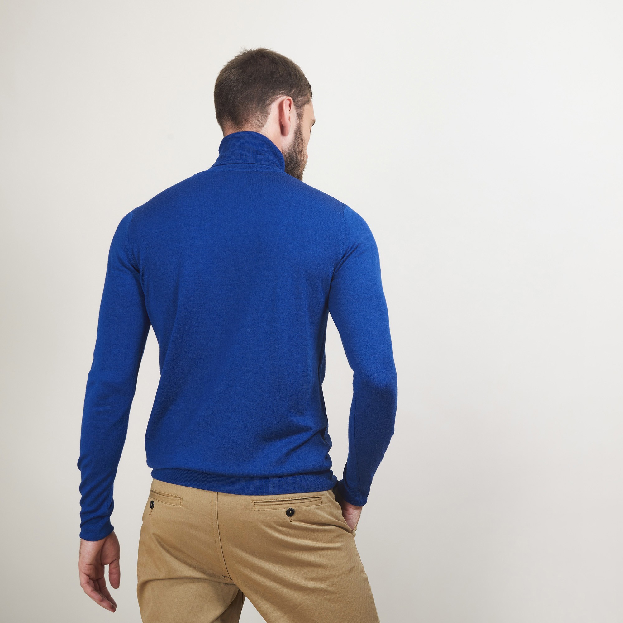 Pull col roulé en laine - Berry