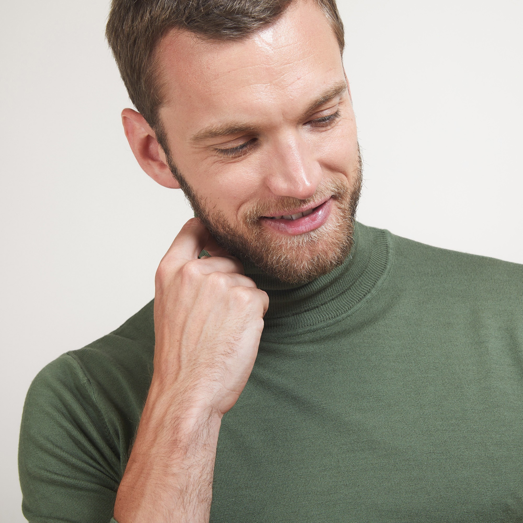 Pull col roulé en laine - Berry