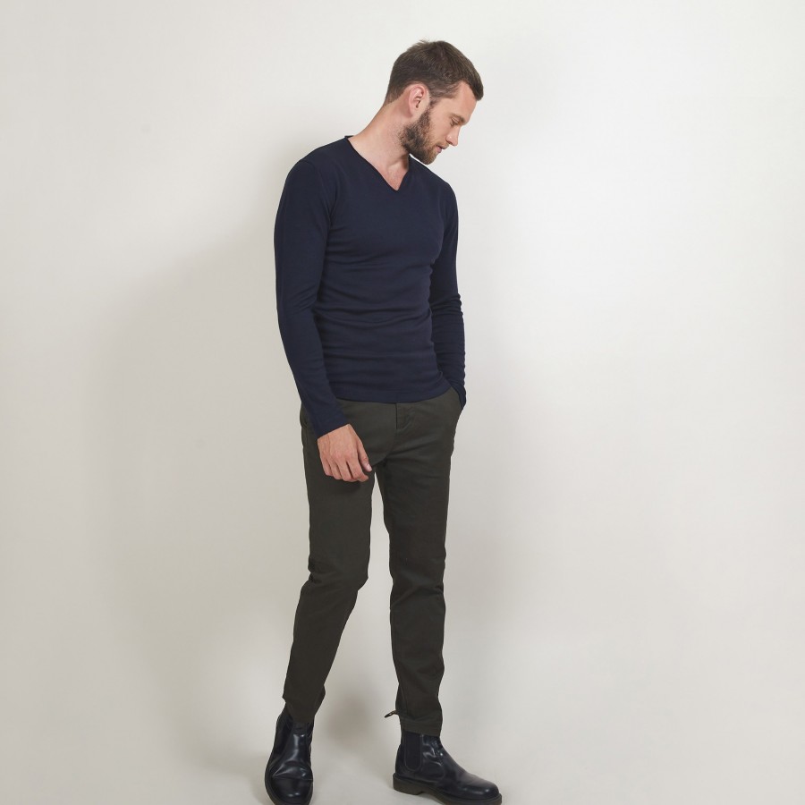 Suéter de lã com gola tunisina - Bono