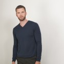 Pull col V en laine - Badyss 7011 ombre - 10 Gris foncé