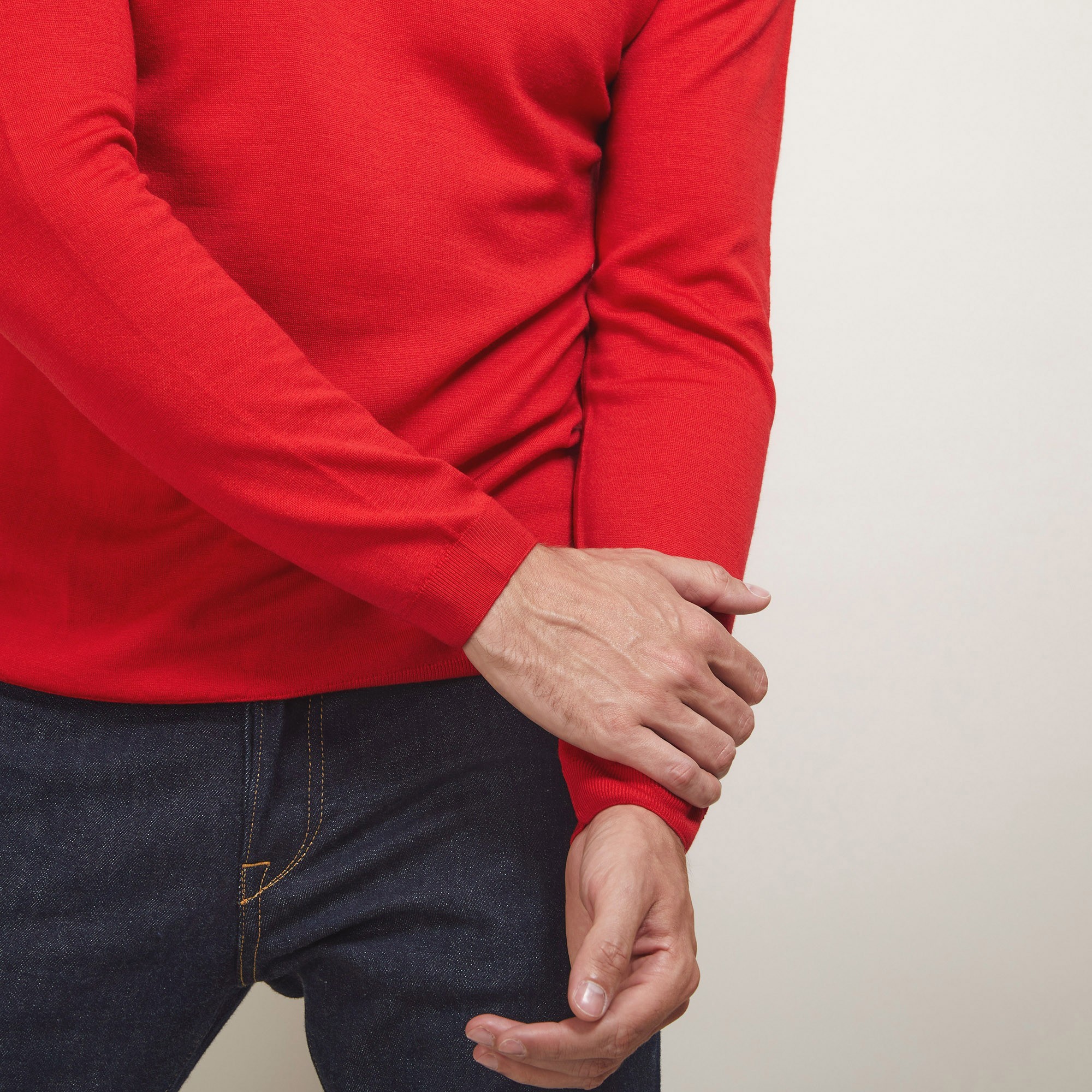 V-neck wool sweater - Badyss