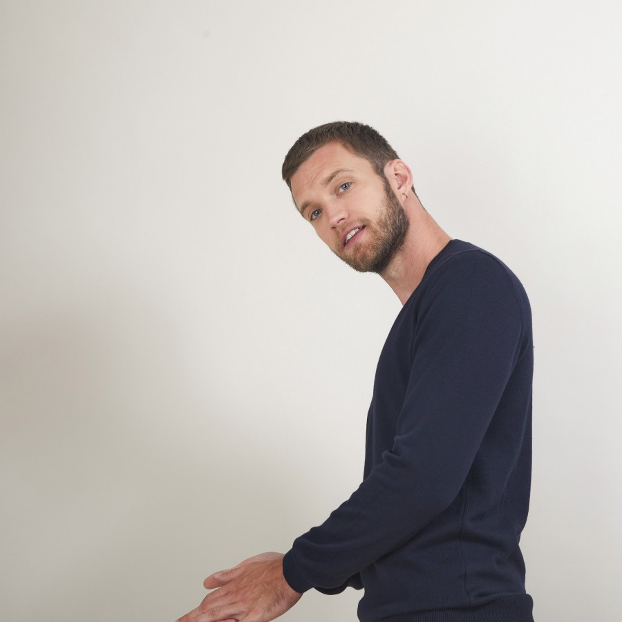 Cotton cashmere V-neck sweater - Brent