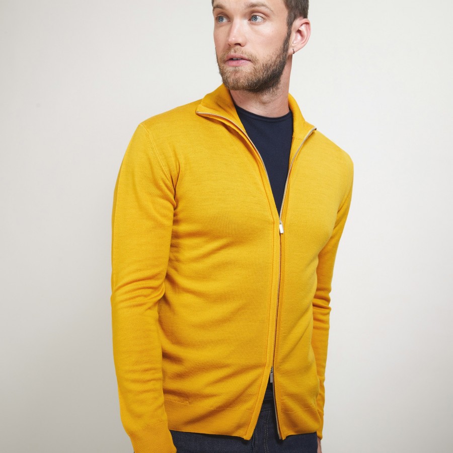 Zipped wool cardigan - Bastian