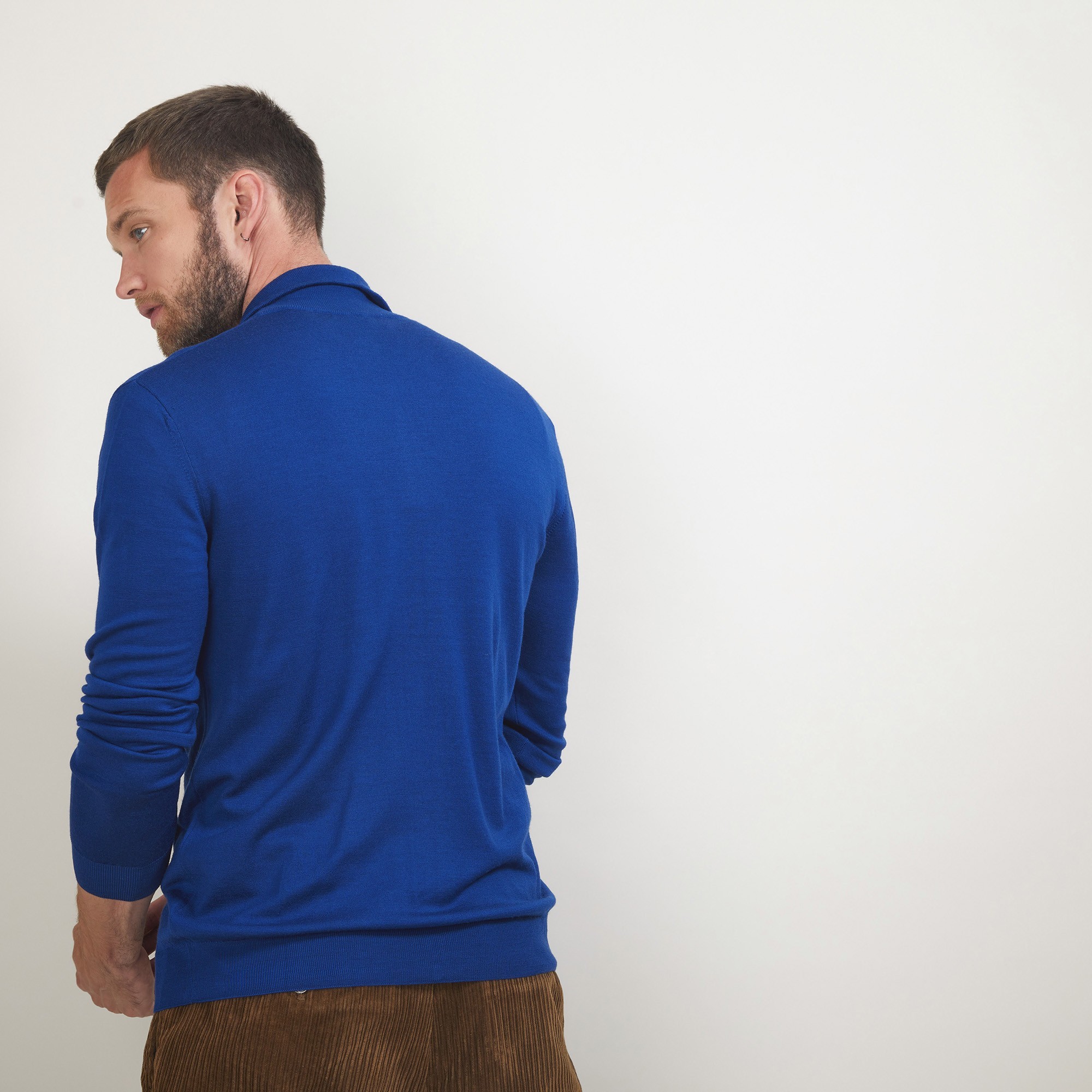 Zipped wool cardigan - Bastian