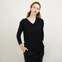 Bamboo Cashmere V-neck sweater - Barbara