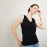 V-neck wool tank top - Blanchette
