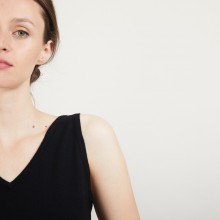 V-neck wool tank top - Blanchette