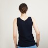 V-neck wool tank top - Blanchette