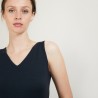V-neck wool tank top - Blanchette