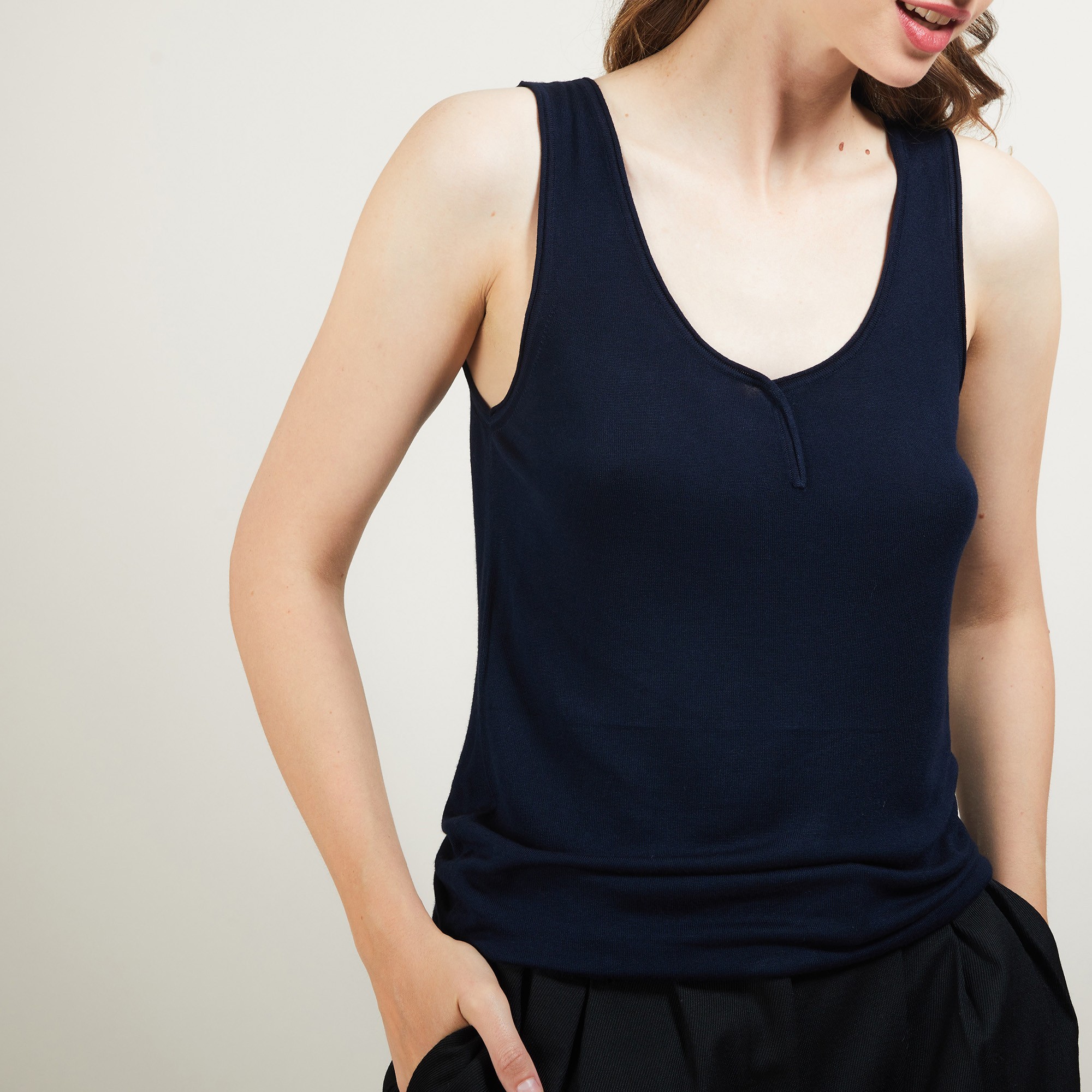 Bamboo cashmere tank top - Bonnie