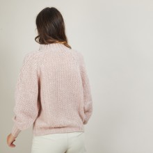 Zipped high-neck mohair sweater - Gilda